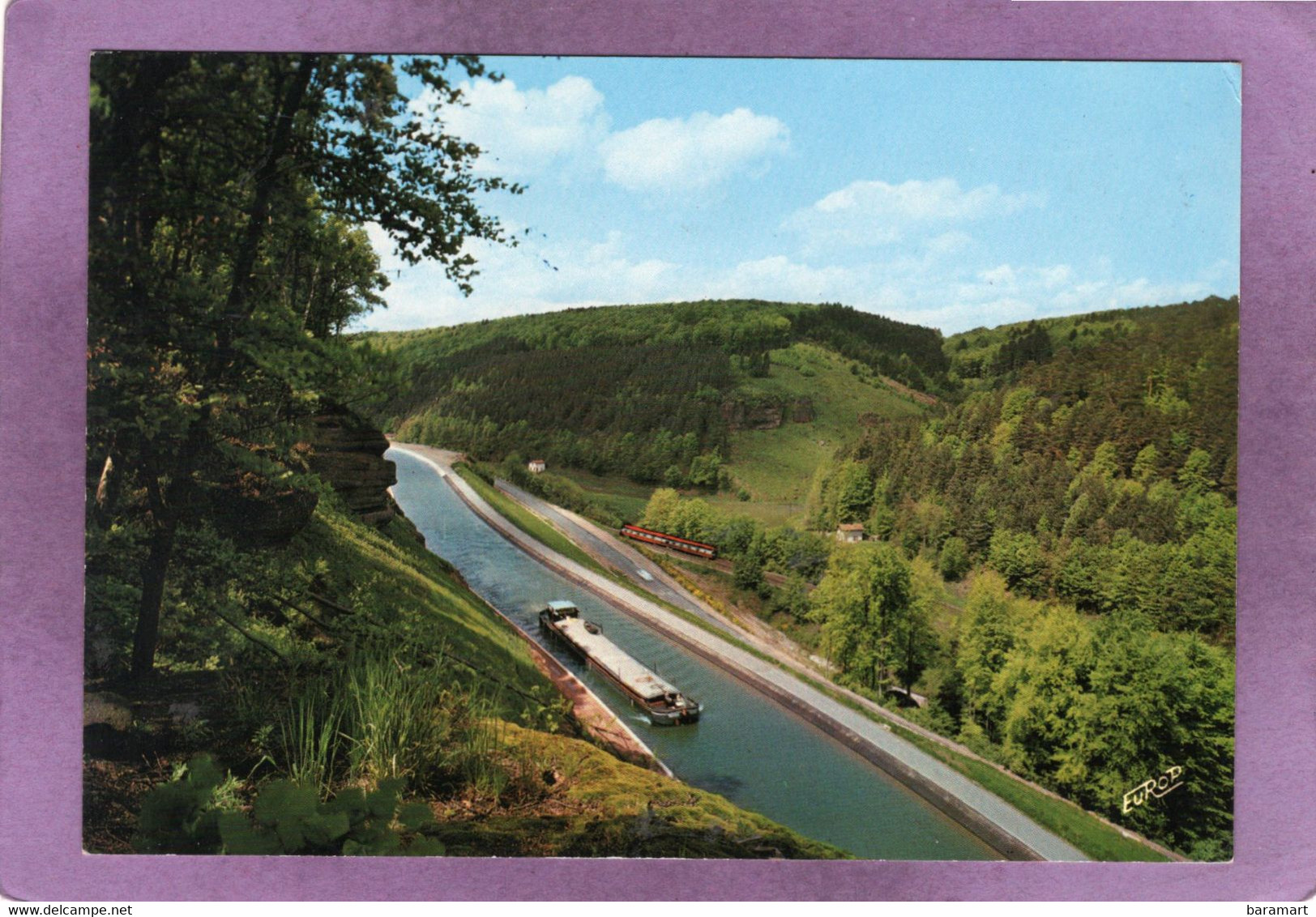 57 ARZVILLER  Vallée De La ZORN Canal De La Marne Au Rhin Et La Ligne De Chemin De Fer Péniche - Arzviller