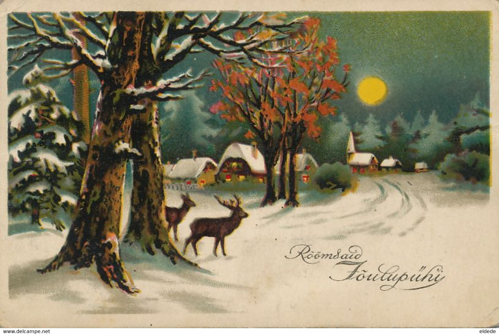 Card Sent From Estonia City To Aubervilliers France - Estonie