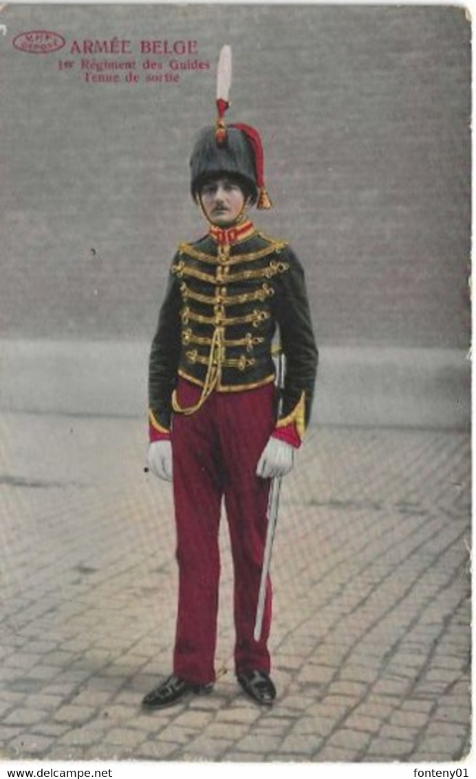 Armée Belge  -  1er  Régiment Des Guides -  Tenue De Sortie - Regimente