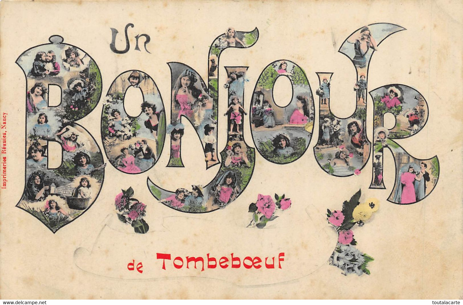 CPA 47 UN BONJOUR DE TOMBEBOEUF - Other & Unclassified