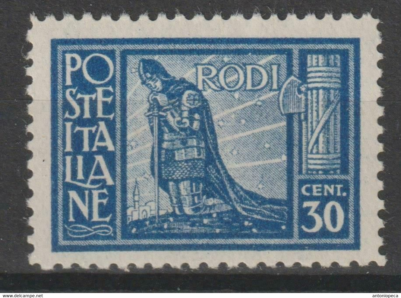 ITALIA, COLONIE EGEO, PITTORICA CENT 30. PERF 11    MH* - Egée