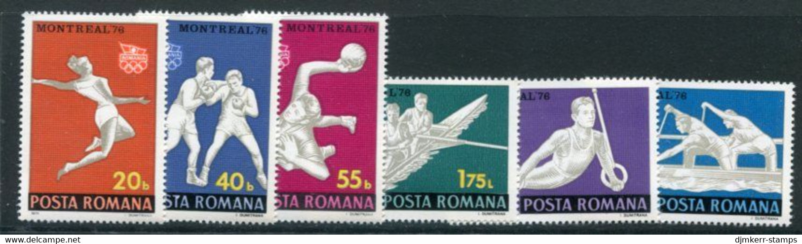 ROMANIA 1976 Olympic Games, Monteeal  MNH  / **.  Michel 3350-55 - Nuovi