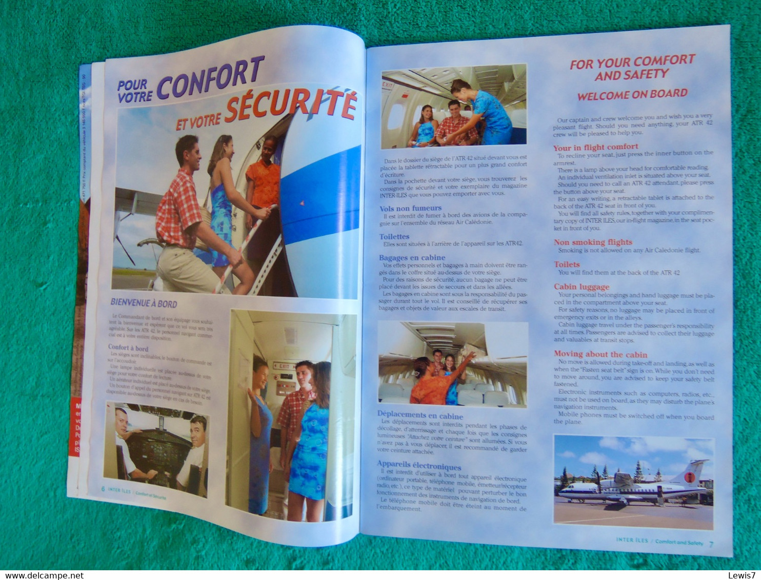 Magazine Inflight : AIR CALEDONIE Domestic Airlines - Flugmagazin