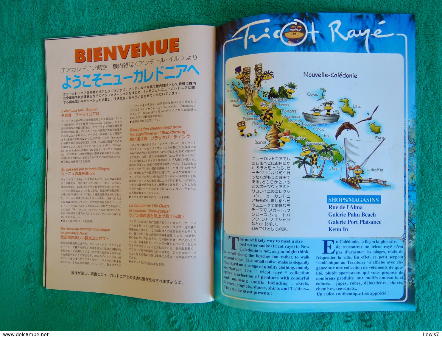 Magazine Inflight : AIR CALEDONIE Domestic Airlines - Flugmagazin