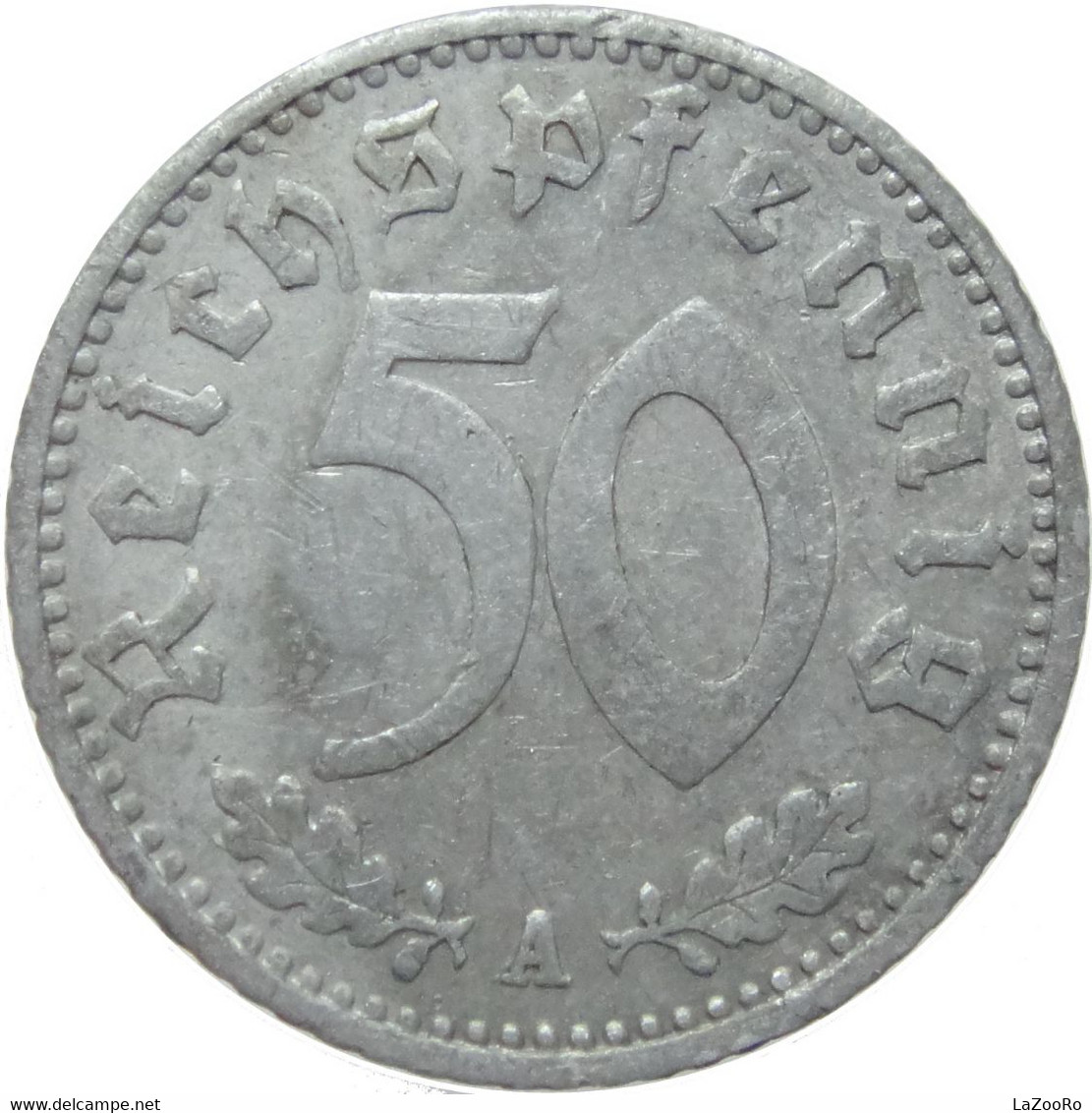 LaZooRo: Germany 50 Pfennig 1940 A VF - 50 Reichspfennig