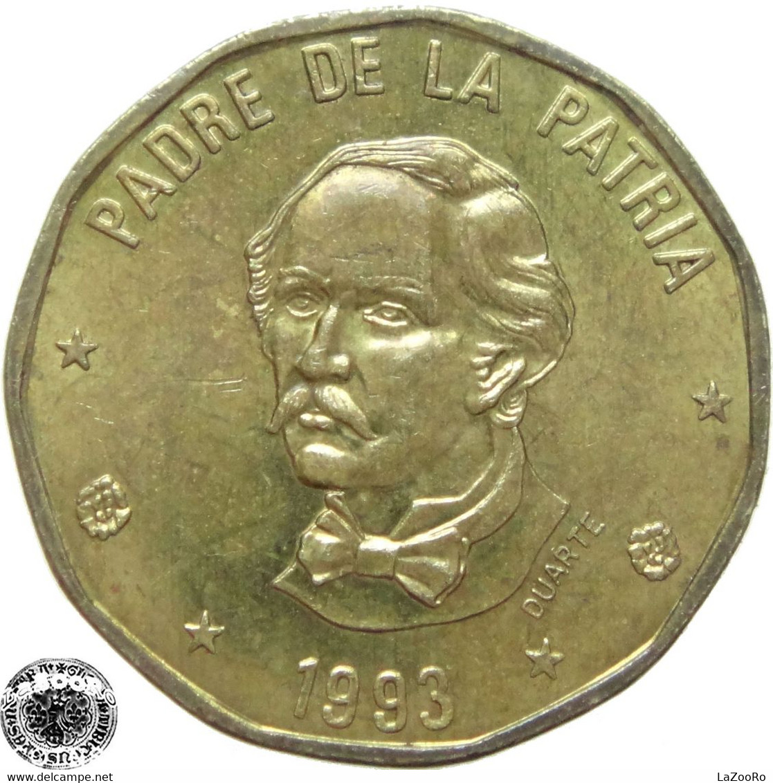 LaZooRo: Dominican Republic 1 Peso 1993 XF / UNC - Dominicana