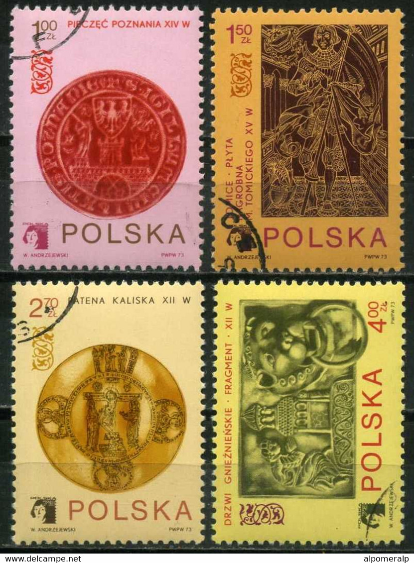 Poland 1973 Mi 2258-2261 Arms Of Poznan On 14th Century Seal (Complete Set, Used) - Andere & Zonder Classificatie