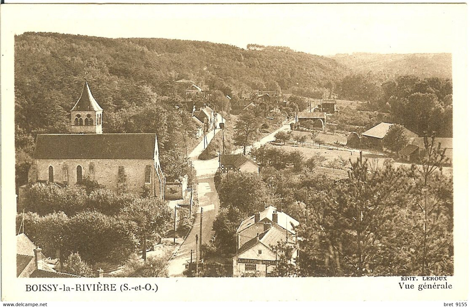 91 UNE TRES BELLE VUE DE BOISSY LA RIVIERE QUAND CE N ETAIT QU UN PETIT VILLAGE EN SEINE ET OISE - Boissy-la-Rivière