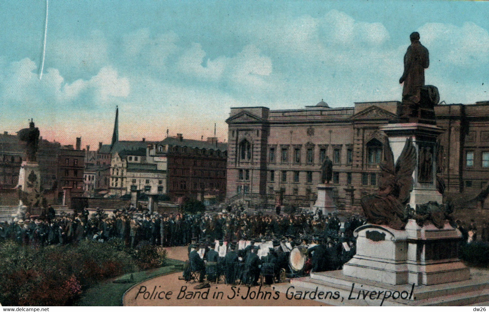 Police Band In St John's Gardens (concert) - Liverpool - British Manufacture Series N° 4507 - Liverpool