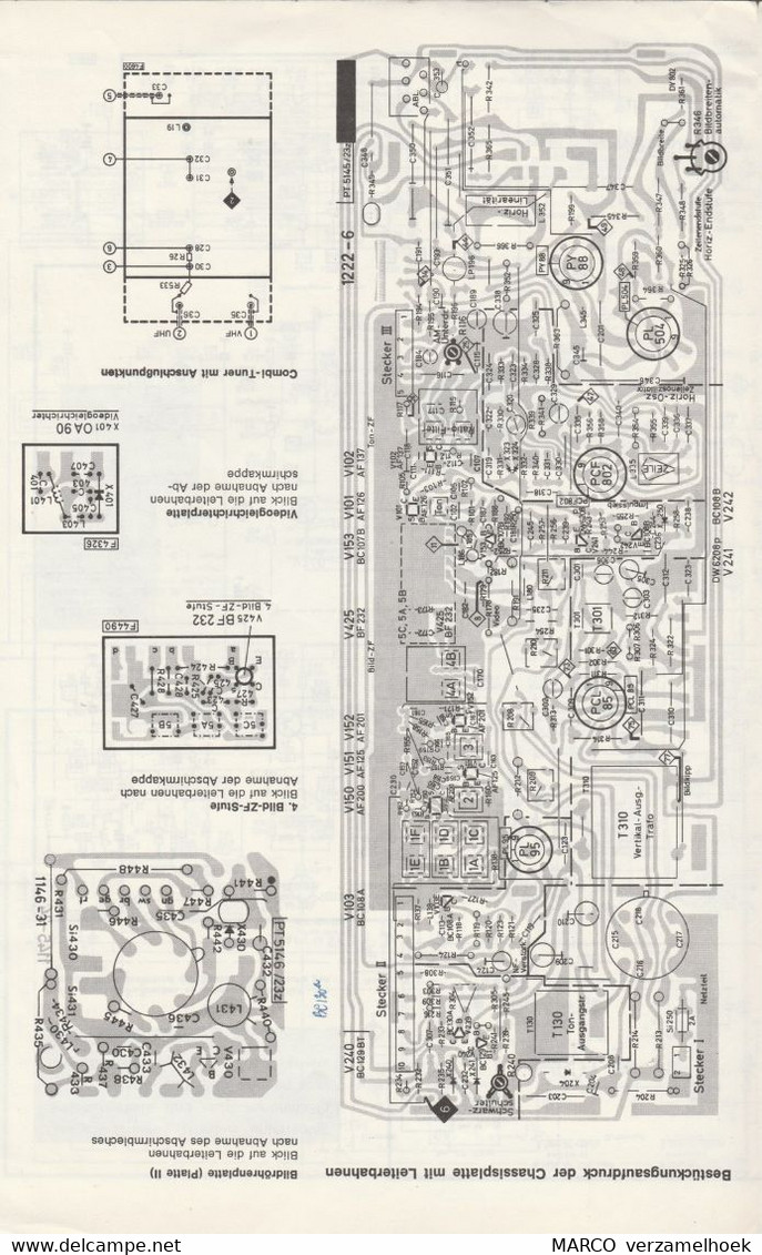 Handleiding-user Manual BLAUPUNKT Werke Gmbh Hildesheim (D) Fernseher-TV 1970 - Televisie