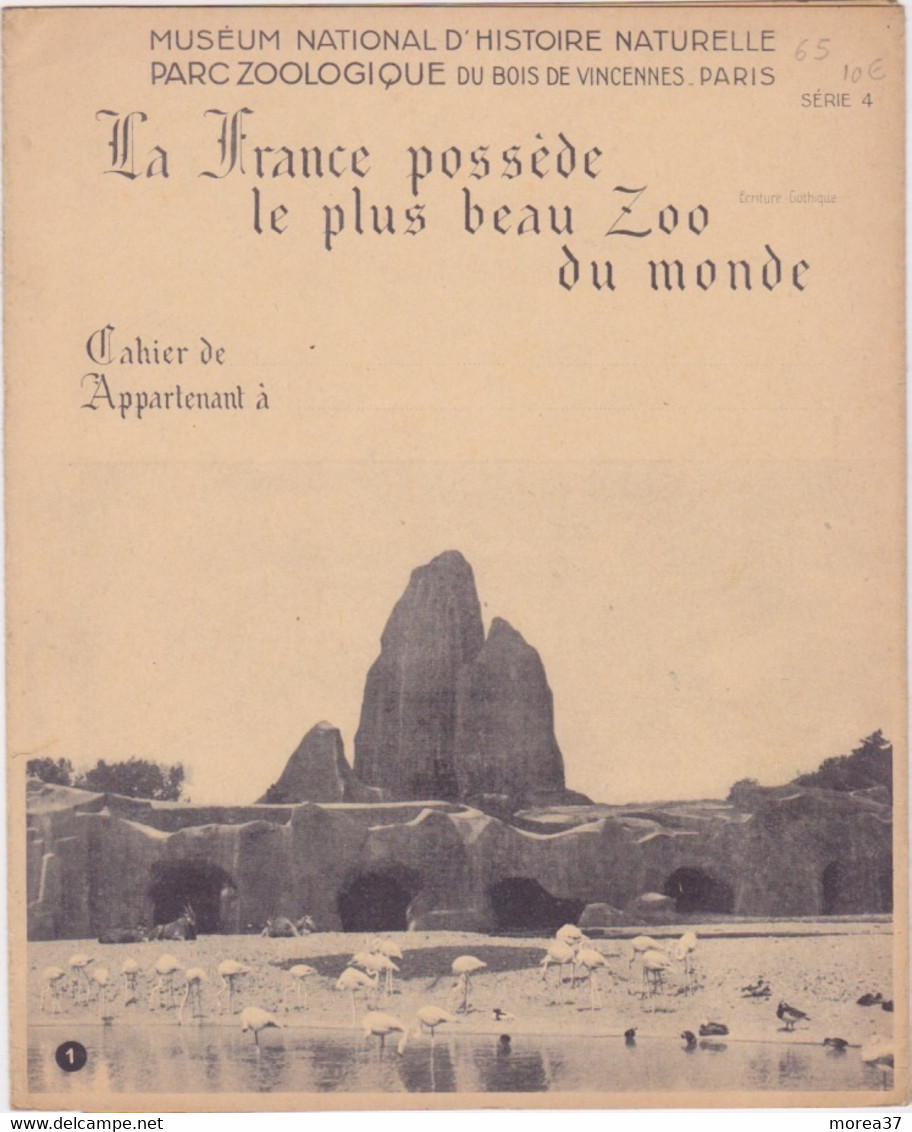 PROTEGE CAHIER   Muséum Nationale D'histoire Naturelle Parc Zoologique Du Bois De Vincennes - Animaux