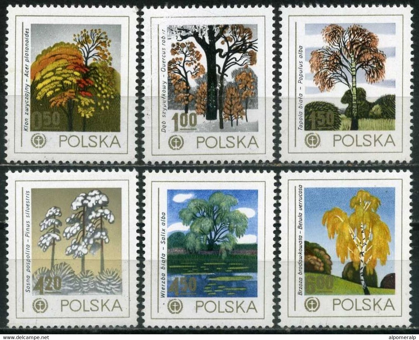 Poland 1978 Mi 2569-2574 MNH Protection Of The Environment | Plants (Flora), Trees (Complete Set) - Altri & Non Classificati