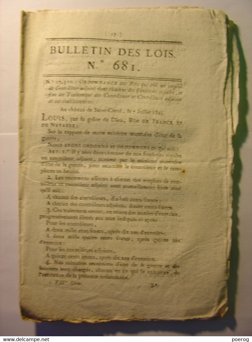 BULLETIN DES LOIS De 1824 - ABATTOIR TARASCON - PONT PARIS - FONDERIES NANTES - ECOLE MASSALS TARN - CANAL DE L'OURCQ - Décrets & Lois