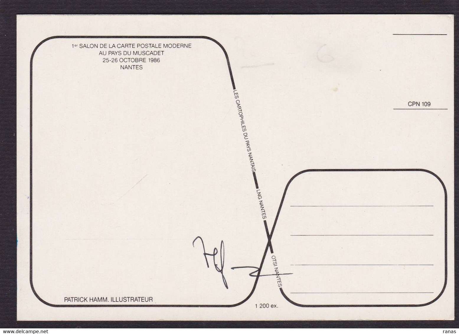 CPM HAMM Patrick Tirage Limité Signé En 1200 Ex. Version Couleur Fait Main - Hamm