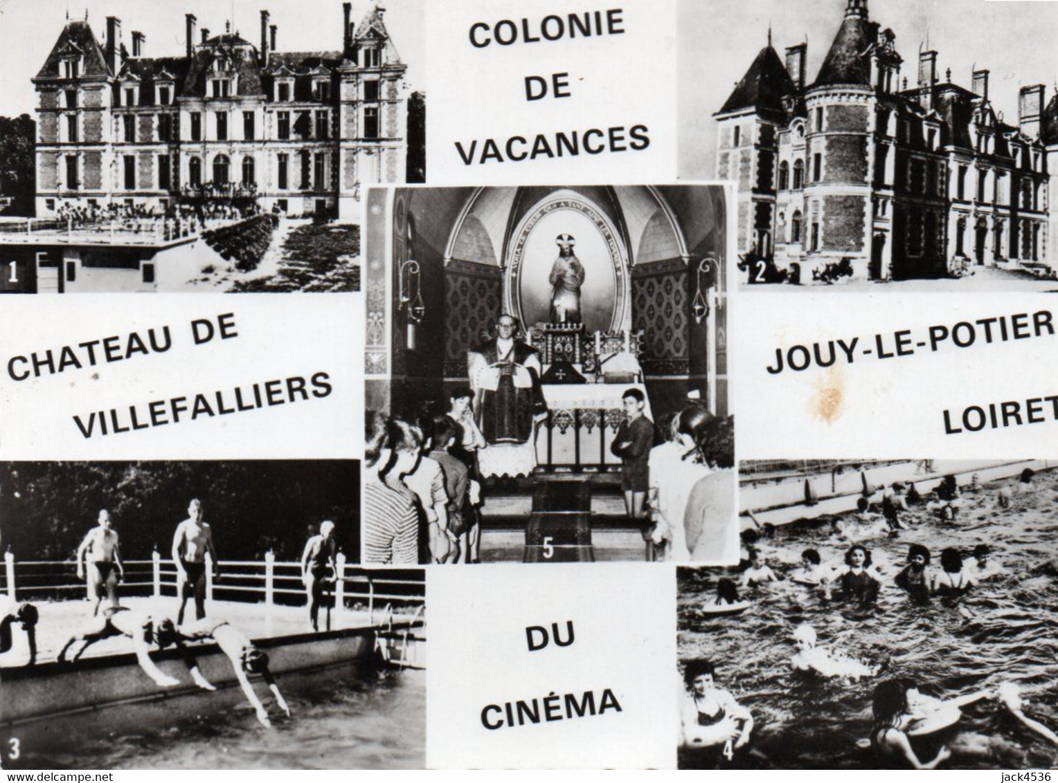 Carte Postale - 15 Cm X 10,5 Cm - Dép. 45 - JOUY LE POTIER - Multi Vues - Chateau De VILLEFALLIERS, Colonie De Vacances - Andere & Zonder Classificatie