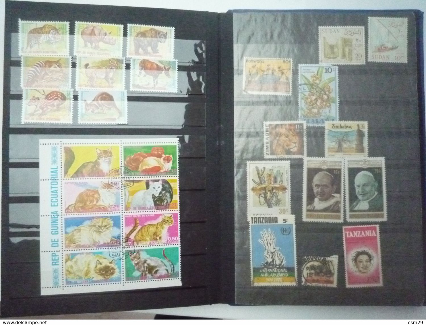 Dans un carton, Classeurs Timbres  Monde et divers des milliers - A voir - 89 scans