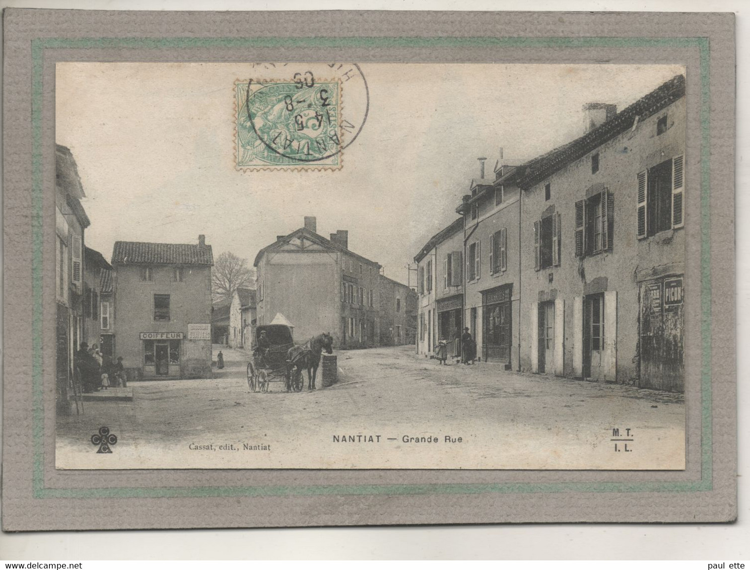 CPA - (87) NANTIAT - Aspect De La Grande Rue En 1906 - Nantiat