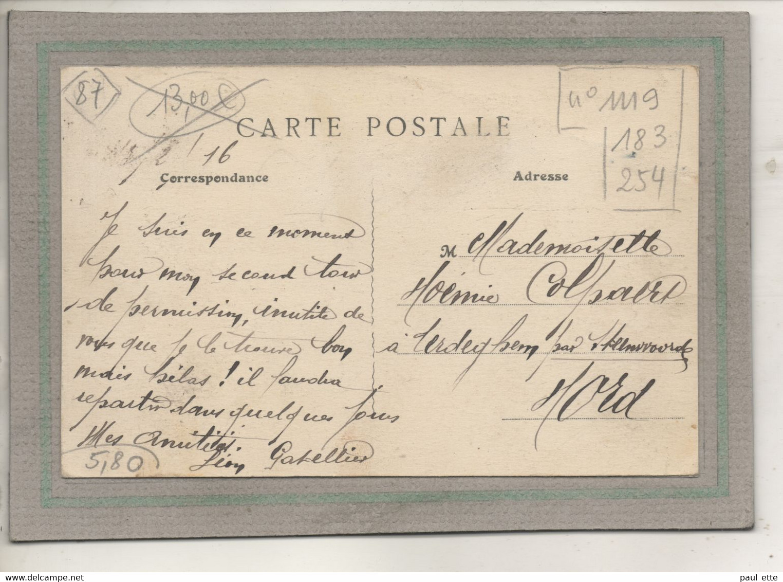 CPA - (87) NANTIAT - Aspect De La Grande Rue En 1906 - Nantiat