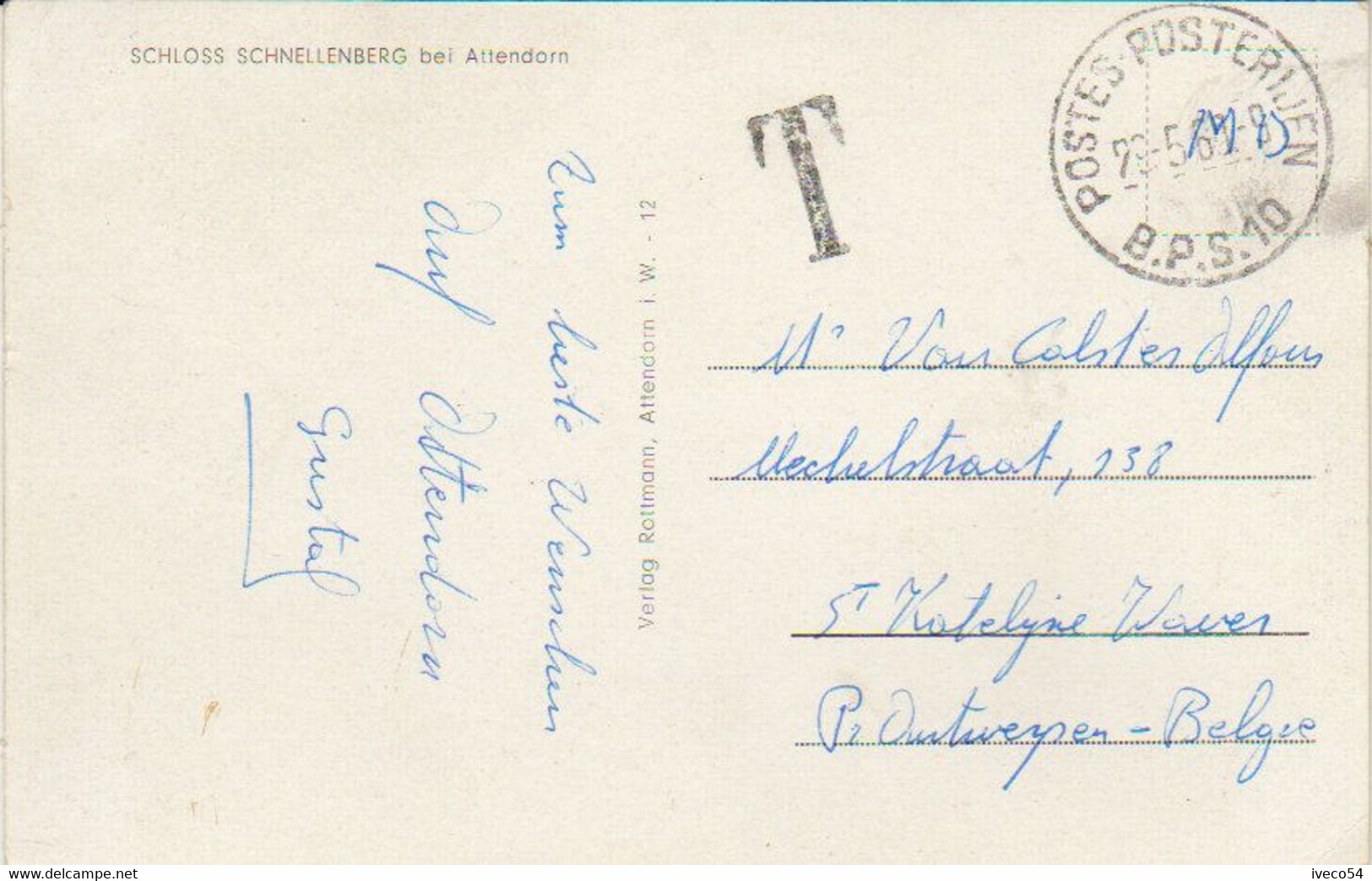 1969  Attendorn    "'  Schloss  Schnellenberg " - Attendorn