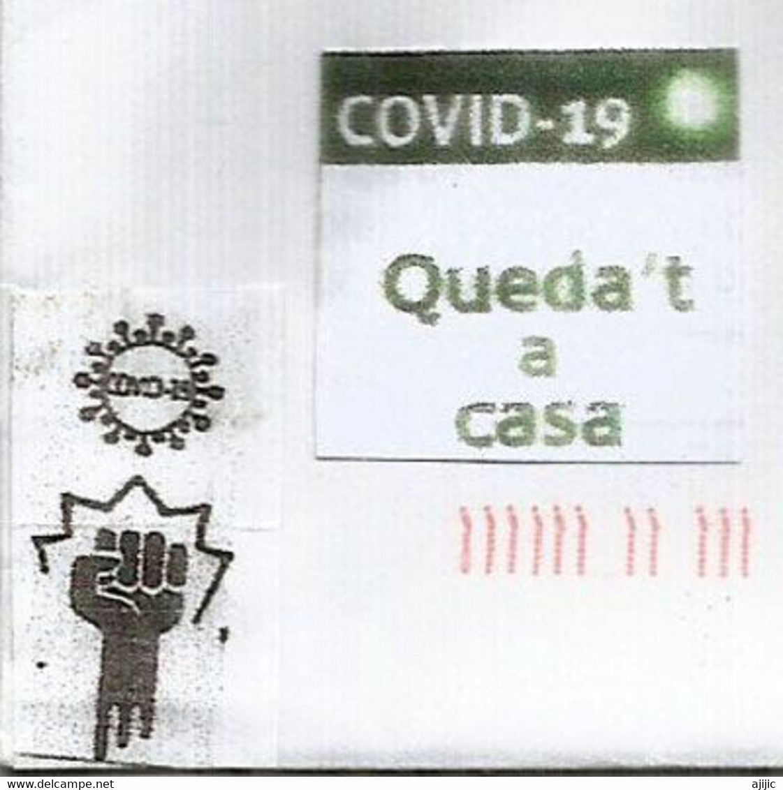 Lettre Du Japon, Adressée Andorra,avec Stickers Prevention Covid19 Japon & Andorra & Timbre à Date Arrivée - Briefe U. Dokumente