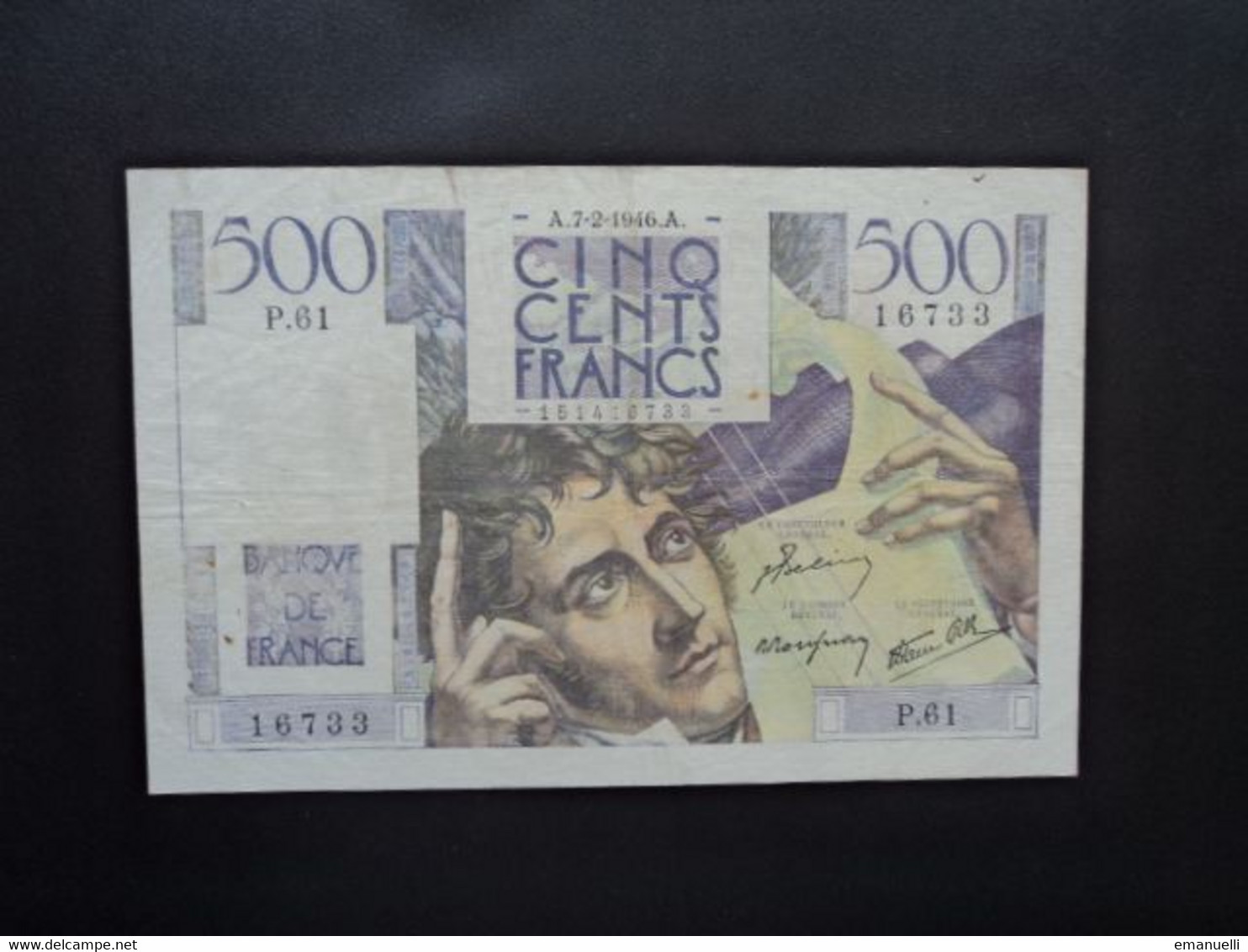 FRANCE : 500 FRANCS   7-2-146    FAYETTE 34 / PICK 129a     TTB+ * - 500 F 1945-1953 ''Chateaubriand''