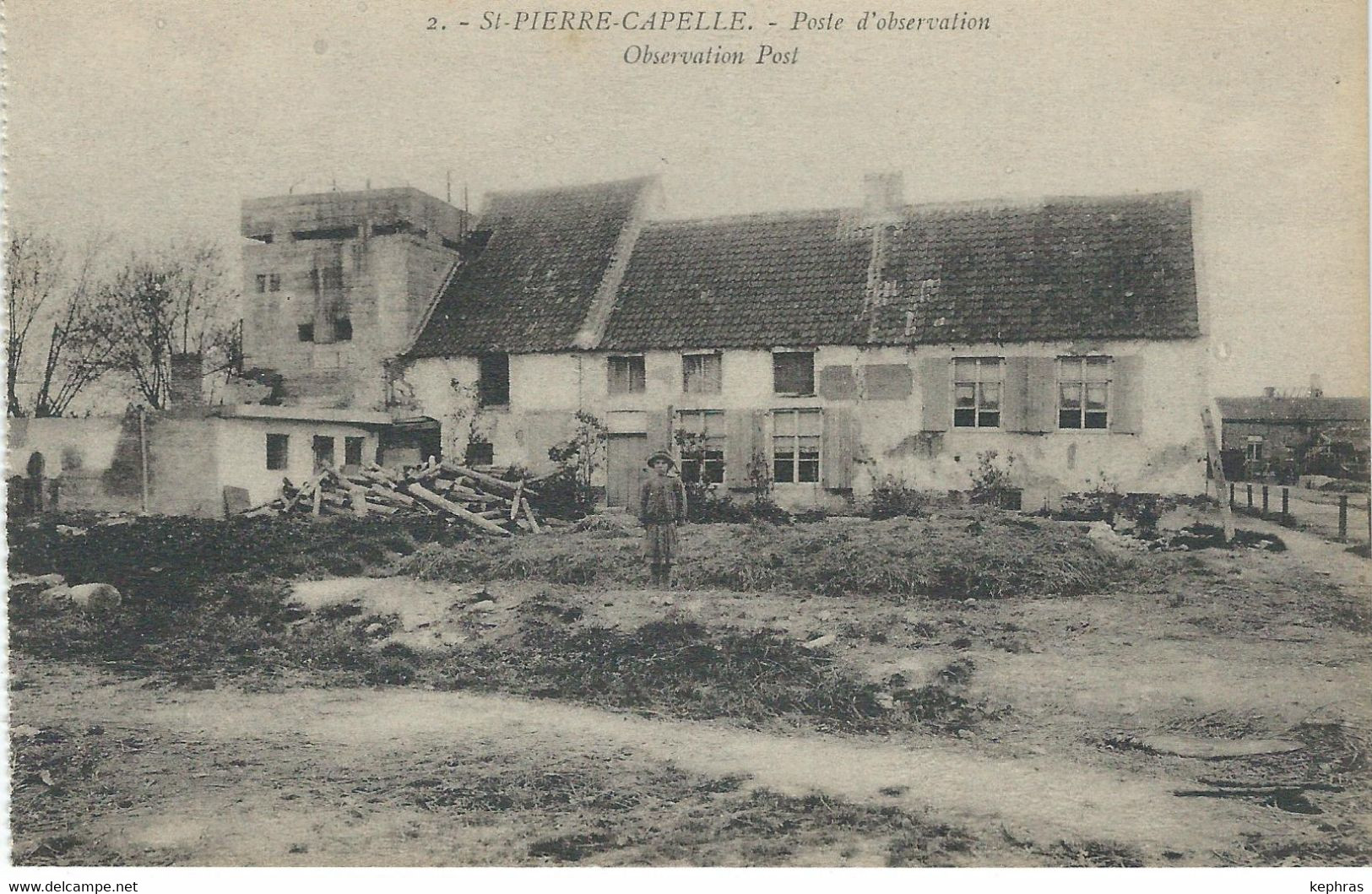 2. - ST. PIERRE-CAPELLE : Poste D'observation - RARE CPA - Middelkerke