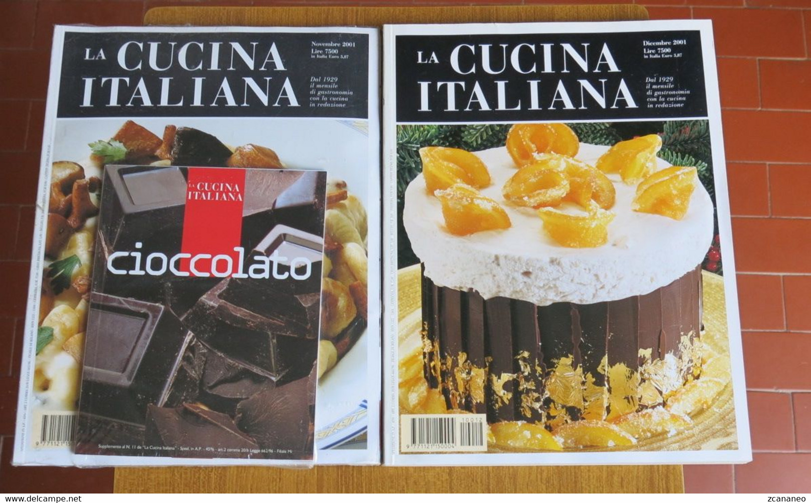 9 RIVISTE - LA CUCINA ITALIANA MENSILE DELL'ANNO 2001  - - Casa Y Cocina