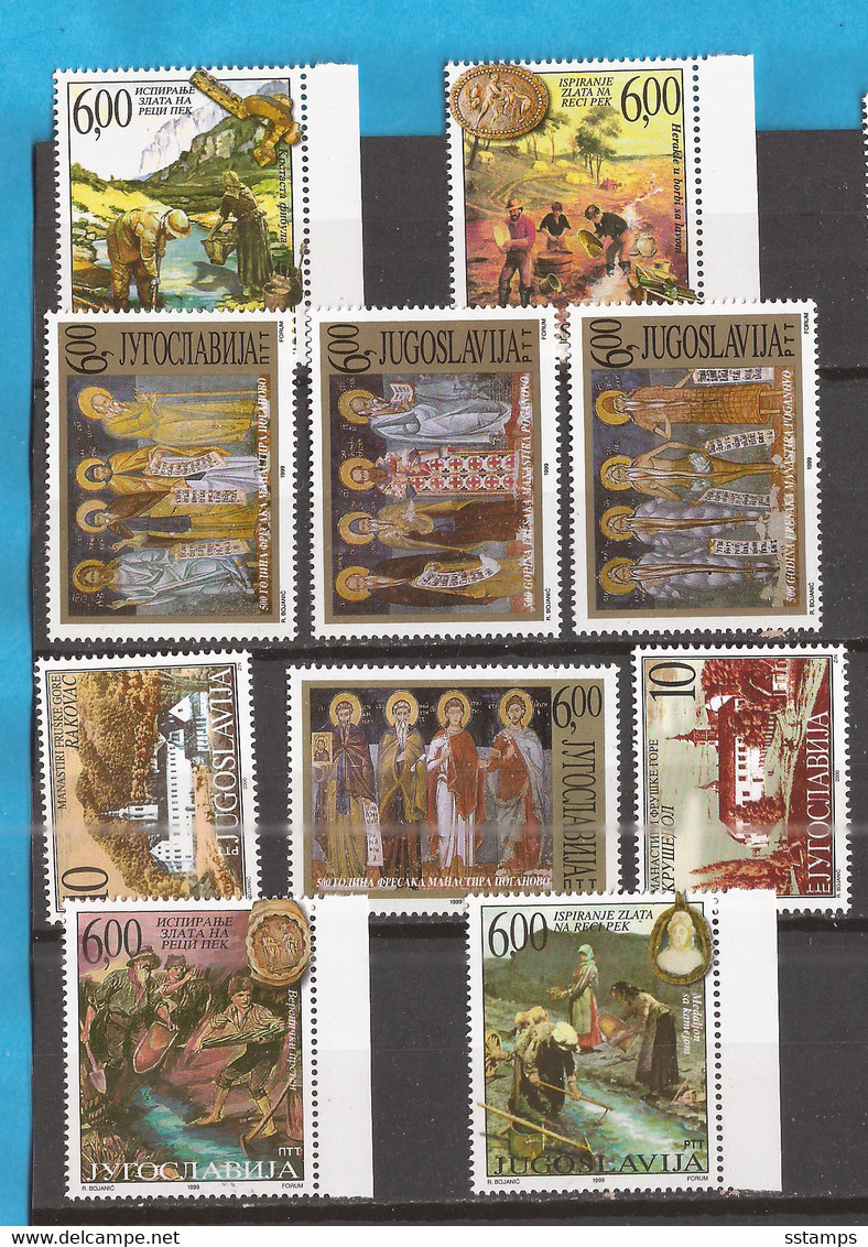 YU -10-10 40-50   ARTE RELIGIONE  AUSVERKAUF BILLIG GUTE QUALITET  JUGOSLAVIJA JUGOSLAWIEN   MNH - Colecciones & Series