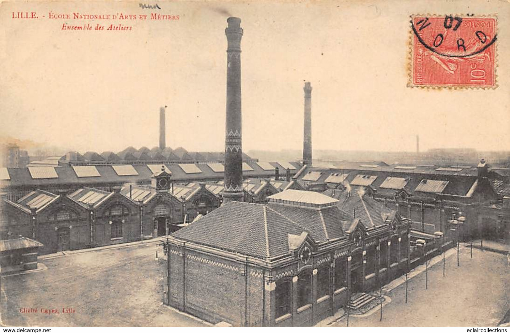 Lille   59  Ecole Nationale D'Arts Et Métiers.  Vue D'ensemble Des Ateliers       (voir Scan) - Lille