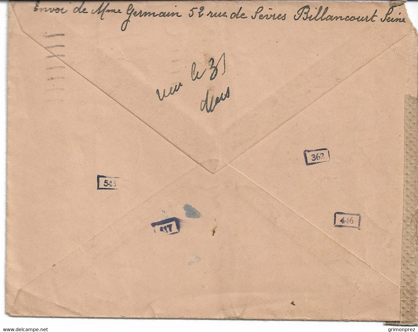 3 Lettres  Du STO  (Firma DUCLUZAUX ZINANI  )   Cachet De Censure Du  BRUX STW  Lager 31 Vers  Billancourt - WW II