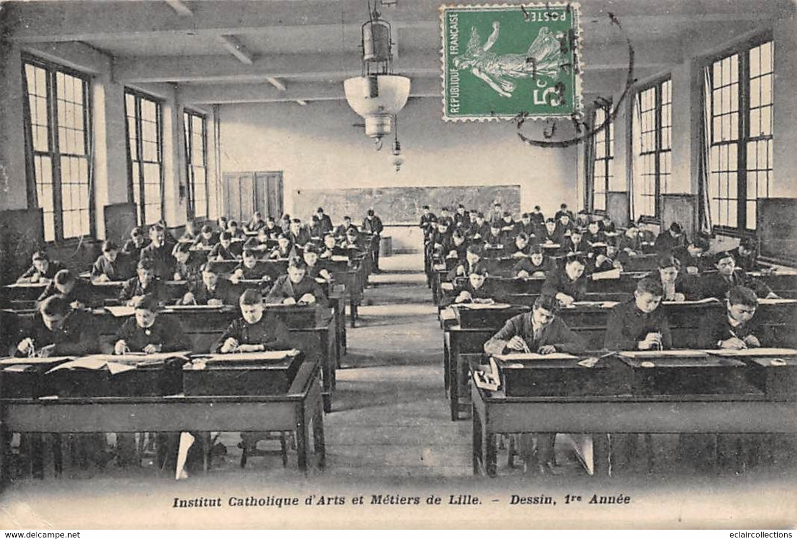 Lille       59       Institut Catholique  D'Arts Et Métiers. Salle De Dessin 1ère Année    (voir Scan) - Lille