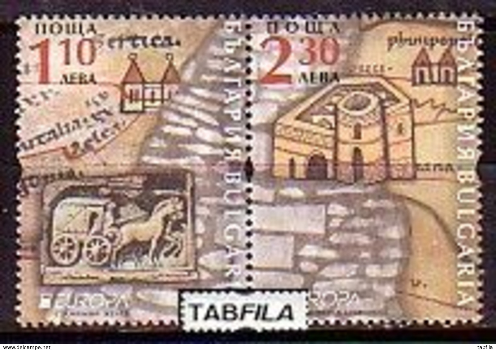 BULGARIA - 2020 - Europa CEPT - Ancient Postal Routes  - Set -  MNH - Unused Stamps