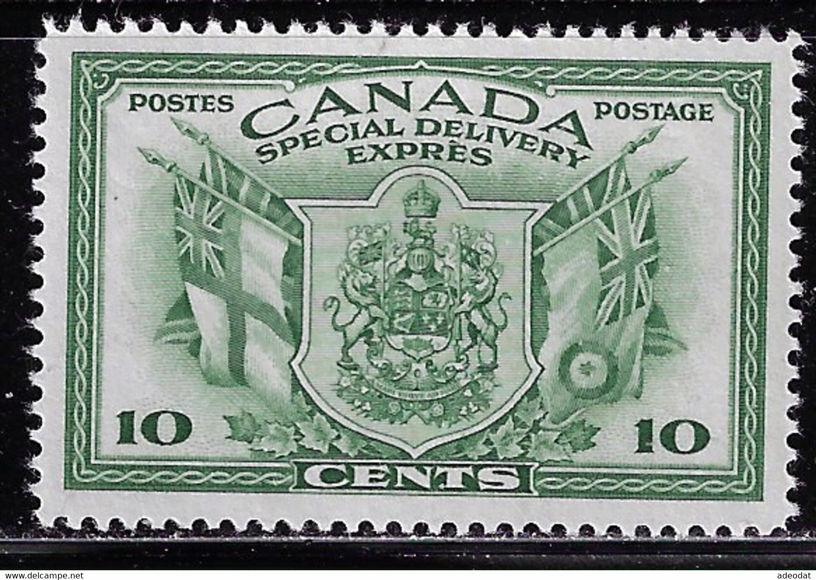 CANADA 1942 SPECIAL DELIVERY WAR ISSUE SCOTT E10 MH CV US$4.50.jpg - Posta Aerea: Espressi