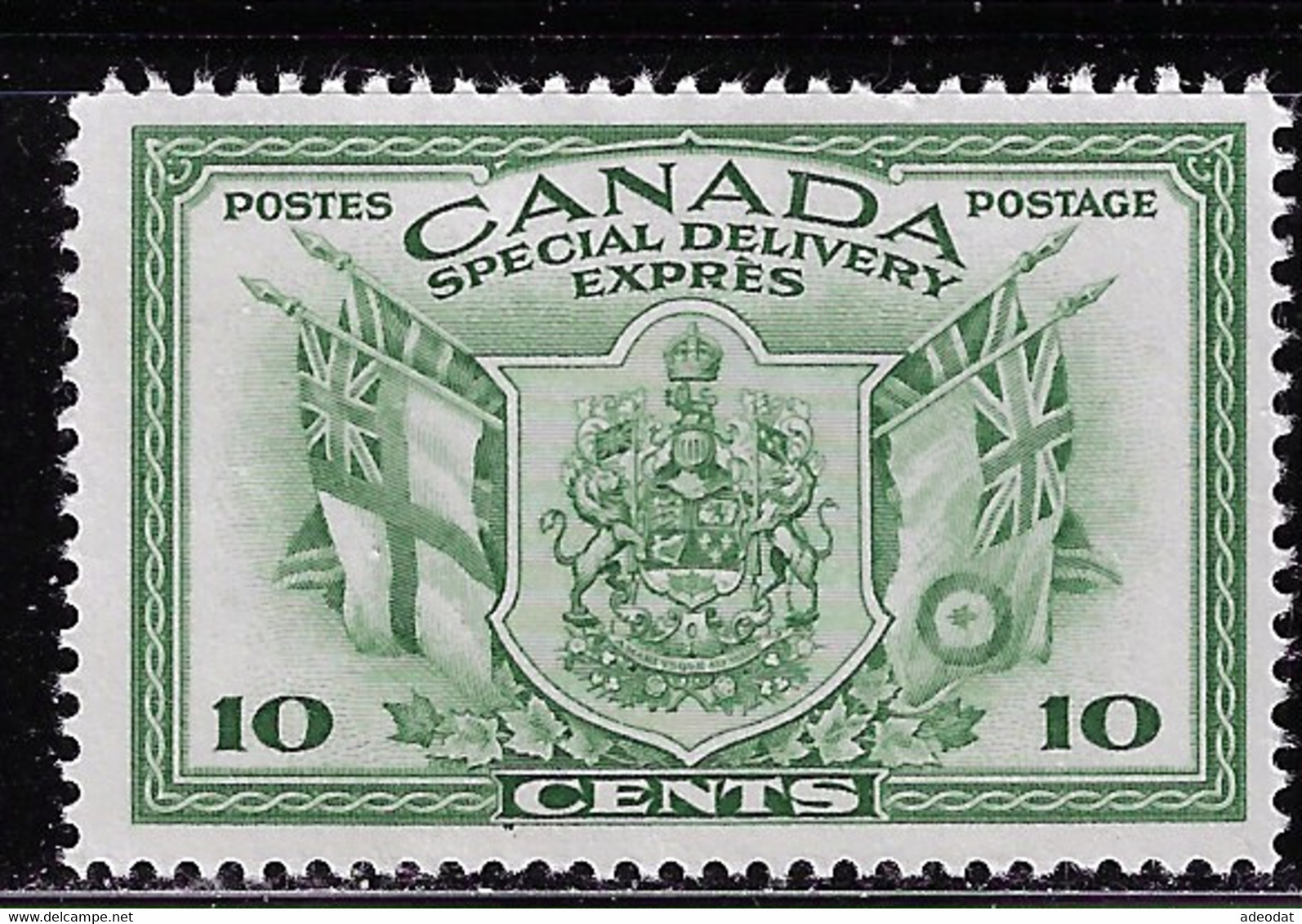 CANADA 1942 SPECIAL DELIVERY WAR ISSUE SCOTT E10 MH CV US$4.50.jpg - Entrega Especial/Entrega Inmediata