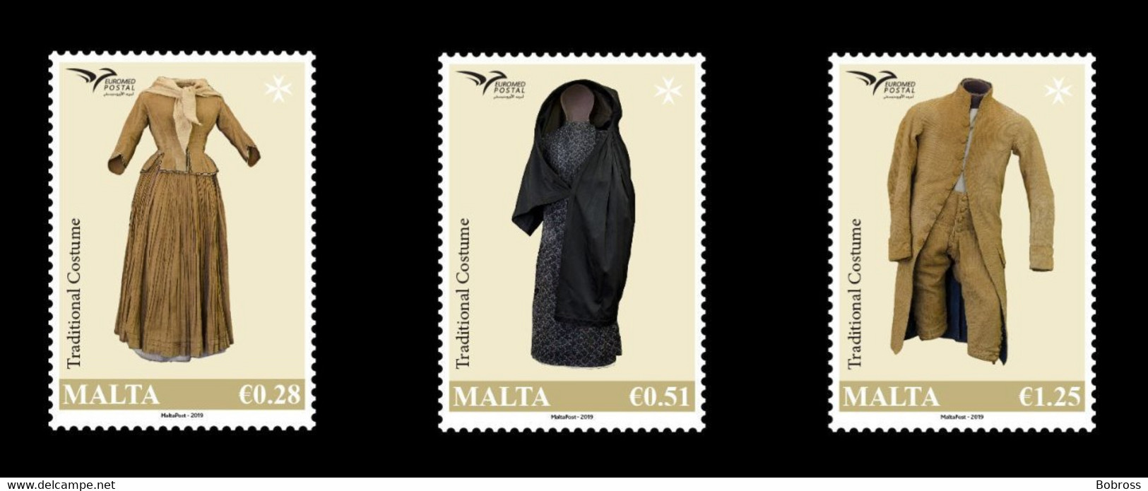 2019 EUROMED Issue - Traditional Costumes, Malta, MNH - Malta