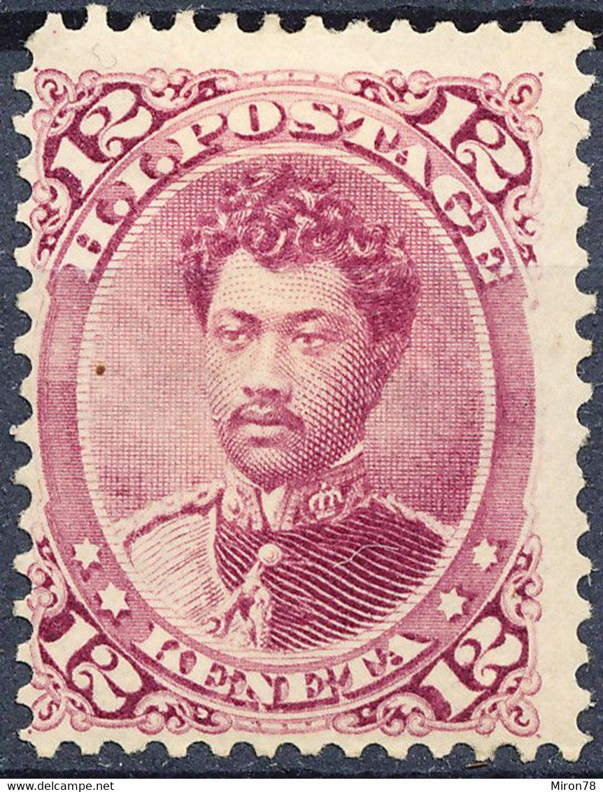Stamp Hawaii 1882 12c Mint Lot6 - Hawai