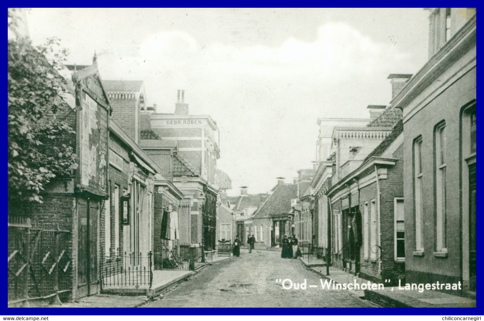 OUD WINSCHOTEN - Langestraat - Animée - Uitgave A. NIEBORG - Winschoten