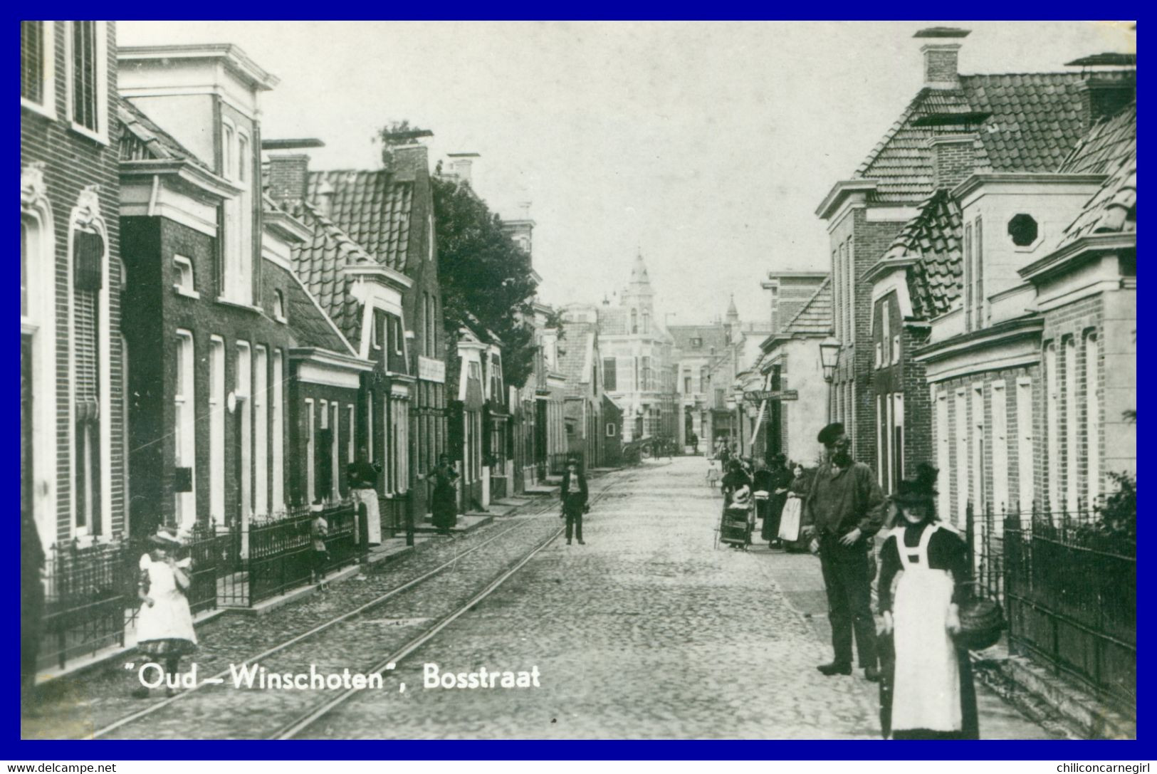 OUD WINSCHOTEN - Bosstraat - Animée - Uitgave A. NIEBORG - Winschoten