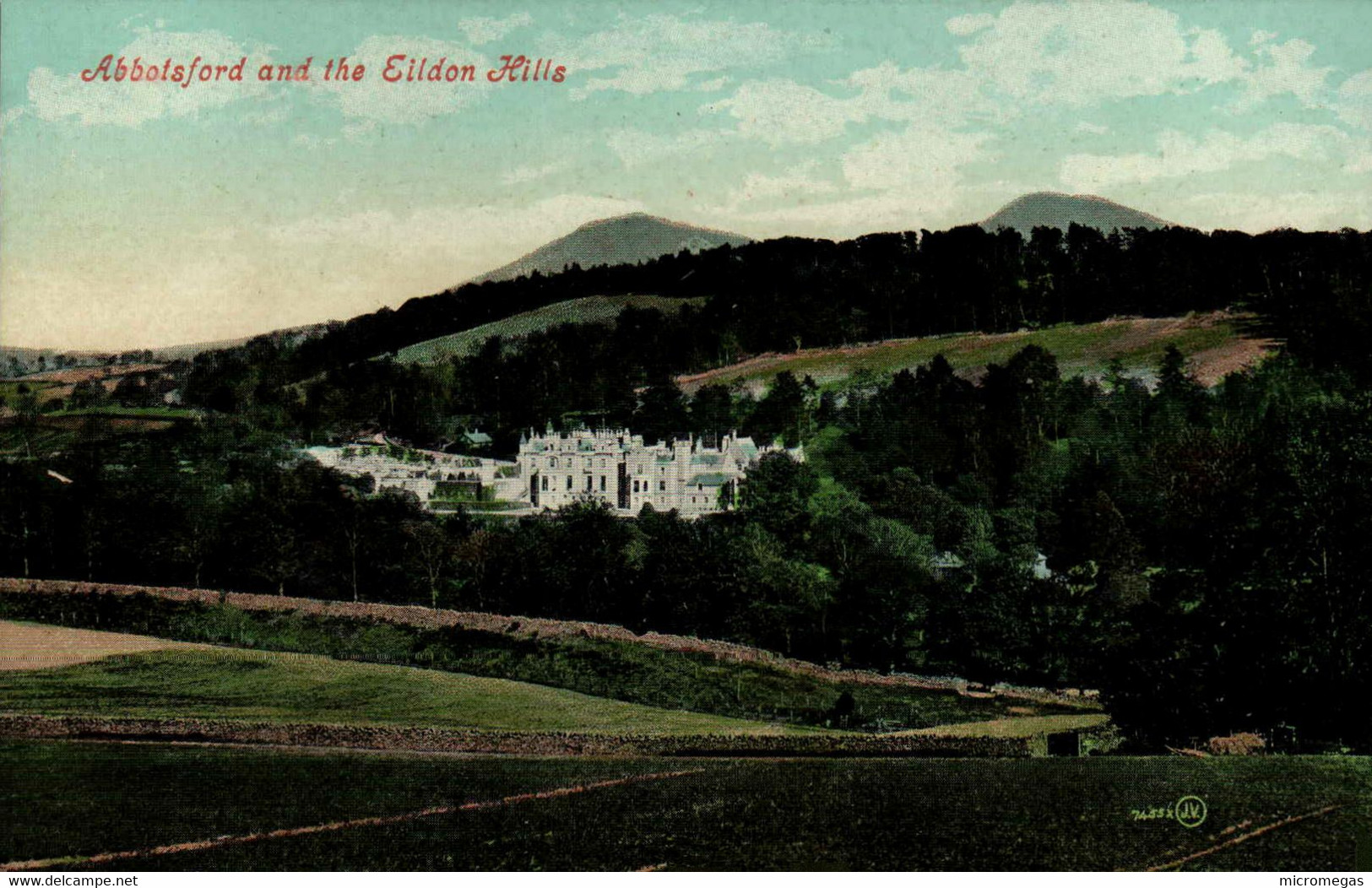 Abbotsford And The Eildon Hills - Roxburghshire