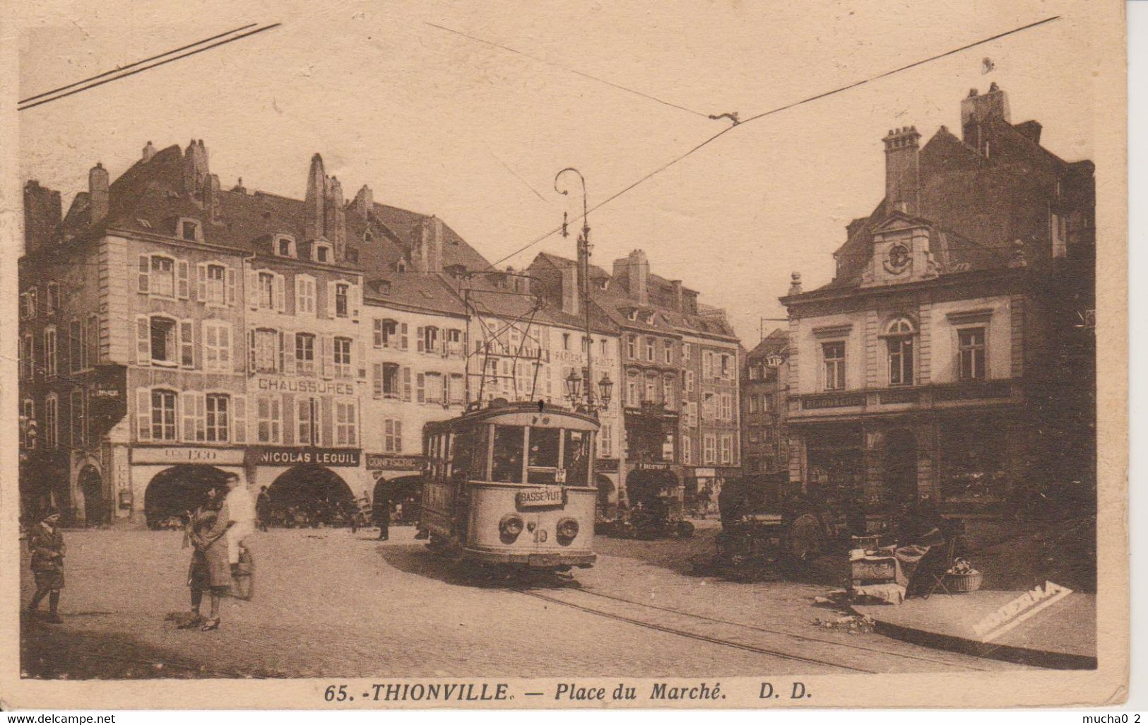 57 - THIONVILLE - PLACE DU MARCHE - TRAMWAY - Thionville