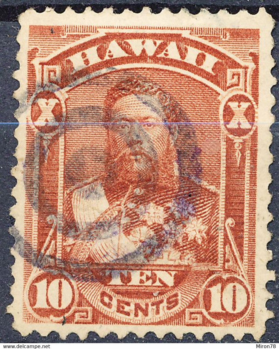 Stamp Hawaii 1883  Used 10c  Lot24 - Hawaï