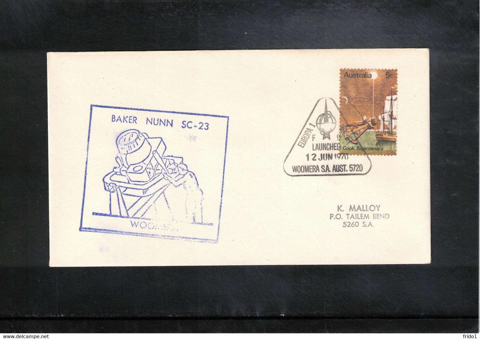 Australia 1970 Space / Raumfahrt Woomera Europa 1 Rocket Launched Interesting Letter - Oceania