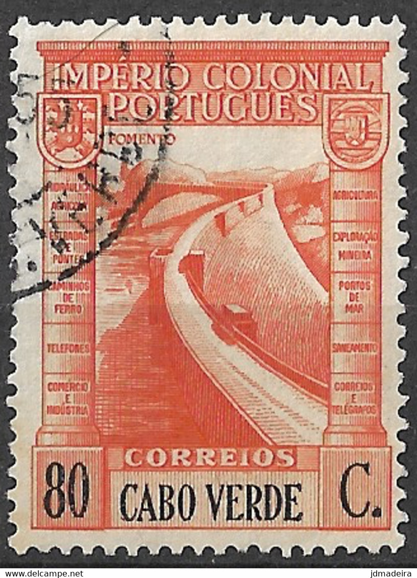 Cabo Verde – 1938 Império Colonial Português 80 Centavos - Islas De Cabo Verde