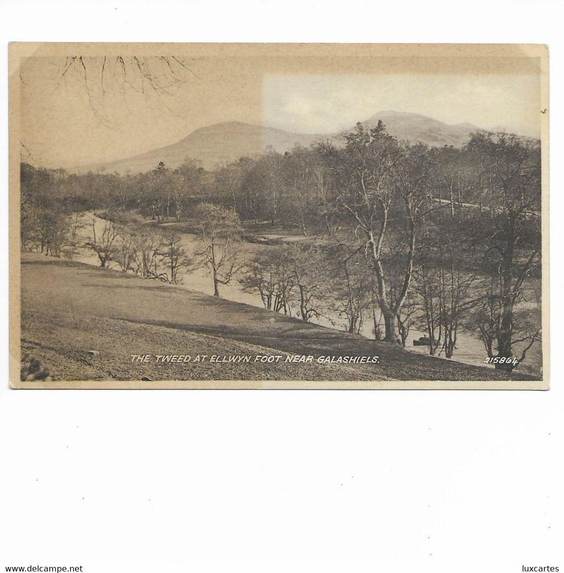 THE TWEED AT ELLWYN FOOT NEAR GALASHIELS. - Berwickshire