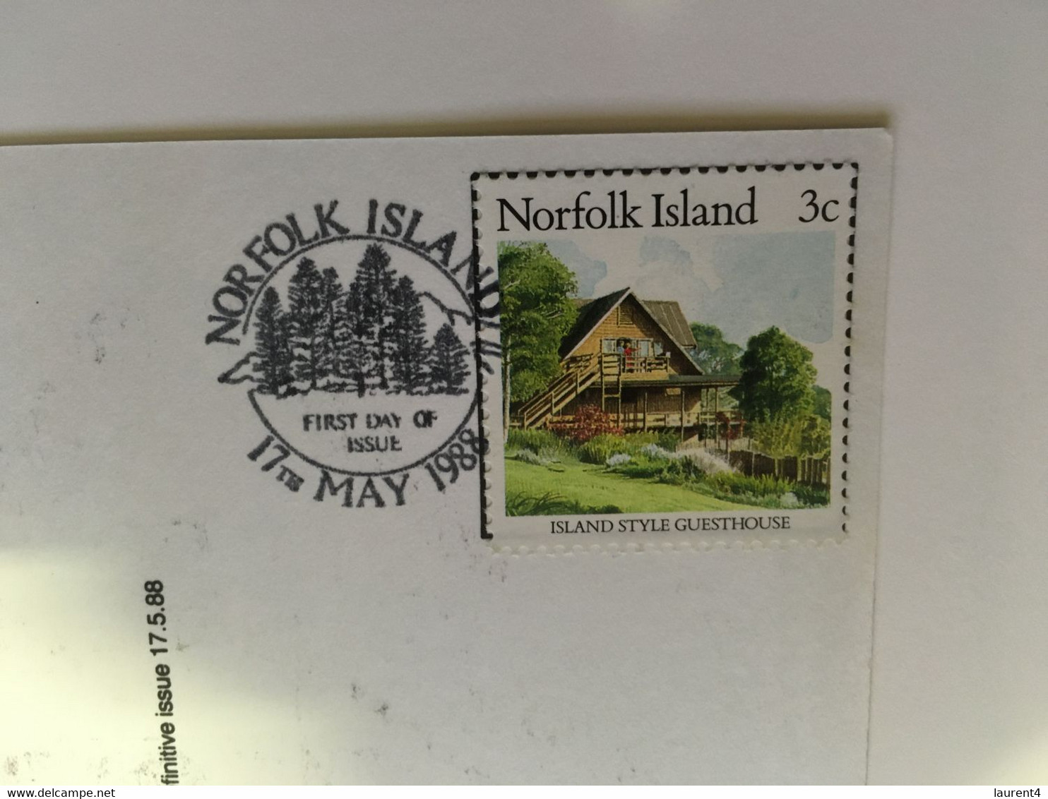 (U 18) Norfolk Island (guest House (with Stamp) - Norfolk Island