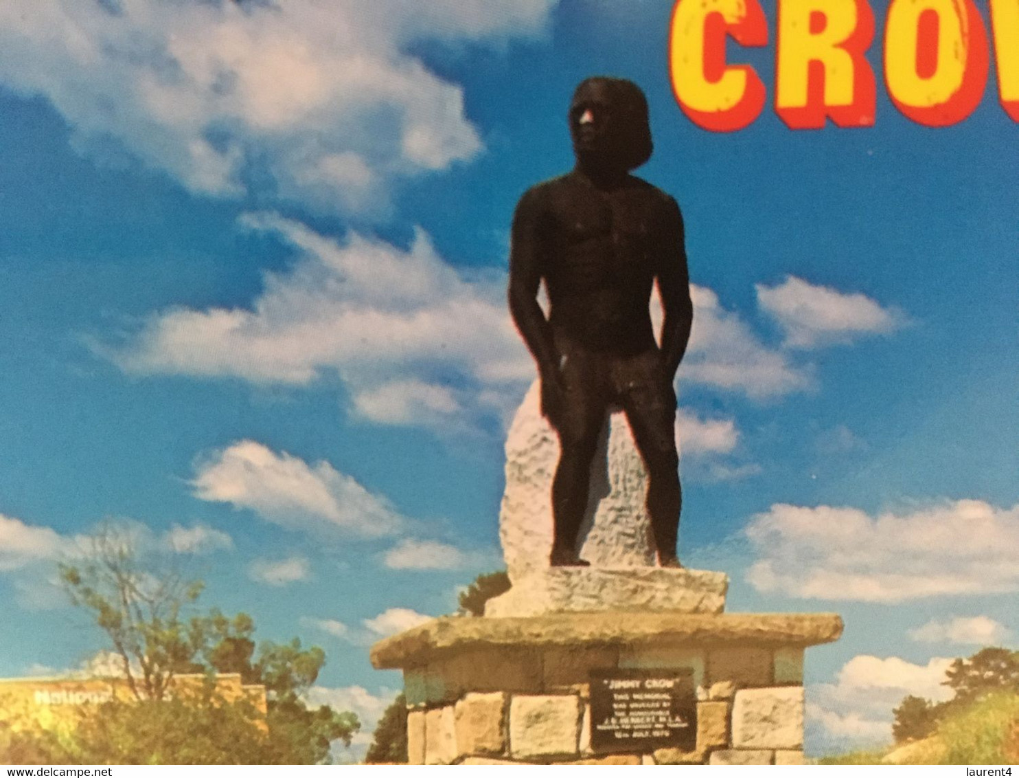 (U 18) Australia - QLD - Crows Nest Jimmy Crow Statue (W7) - Far North Queensland