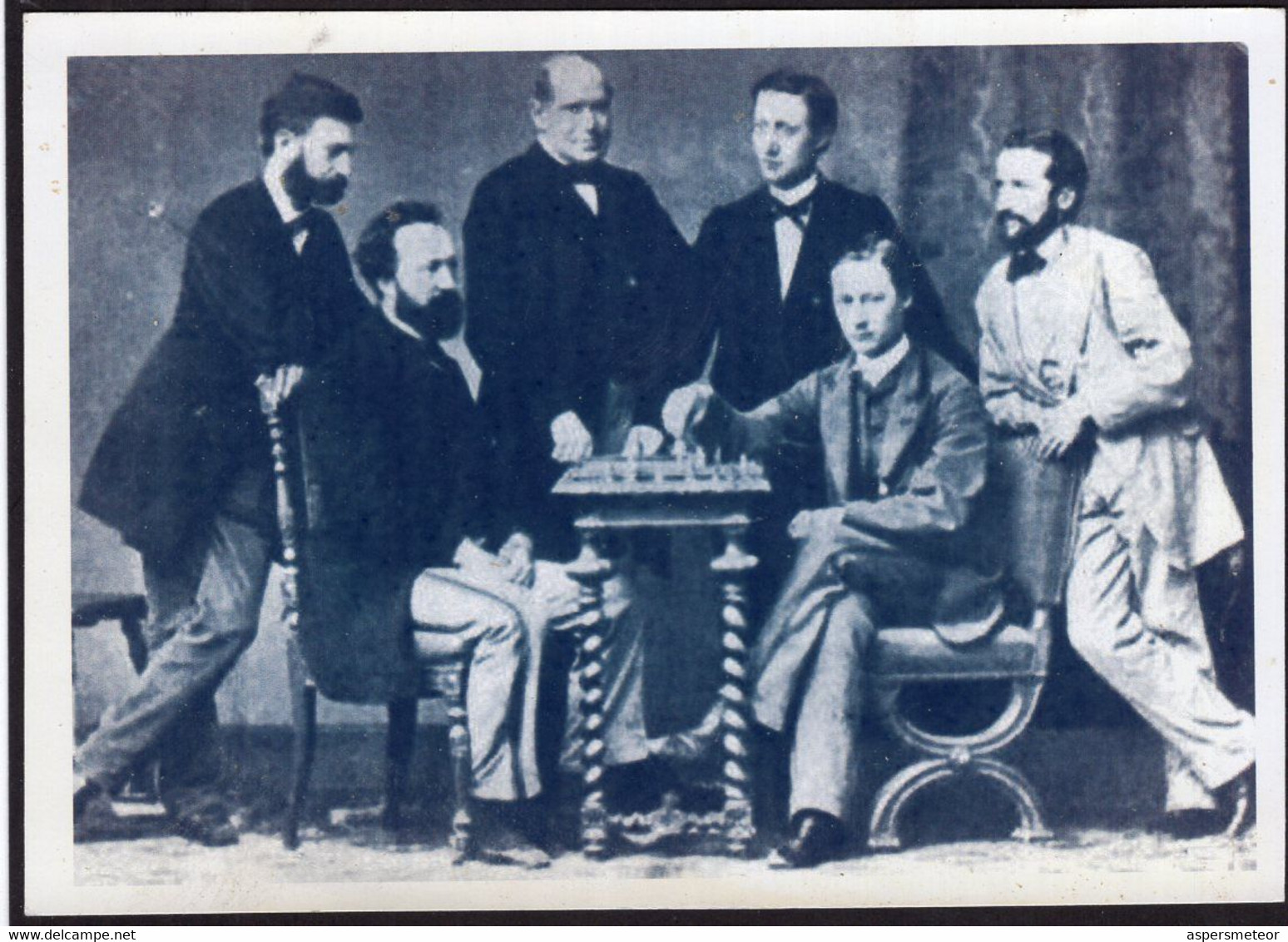 Argentina - 1981 - Carte Postale - Hommes Posant à Côté D'un échiquier - Barmen 1869 - A1RR2 - Chess