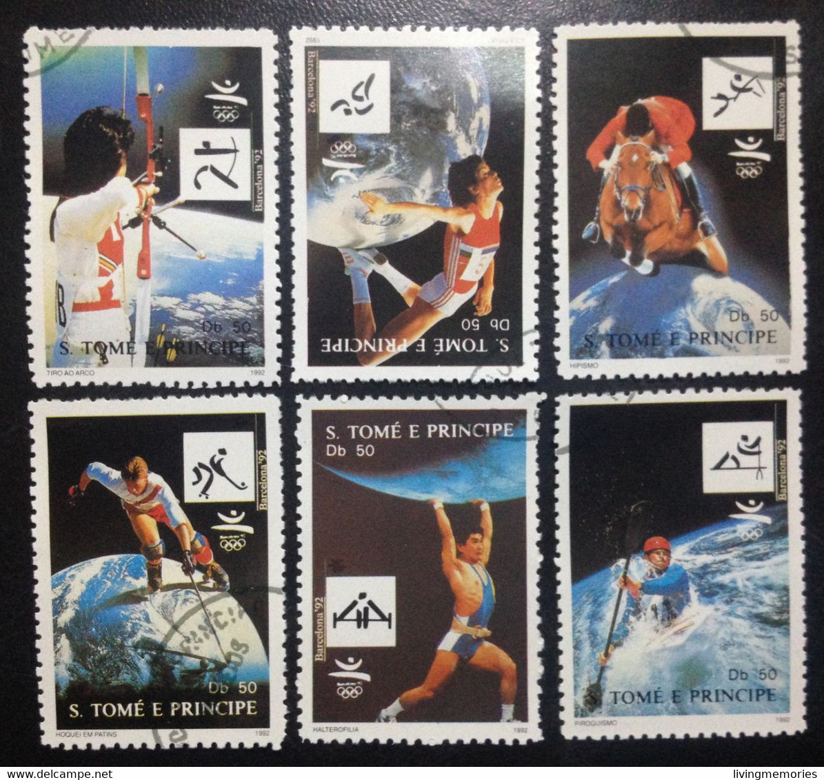 L2P5, Sao Tome And Principe, Stamps CTO, « OLYMPIC GAMES », 1992 - Summer 1992: Barcelona