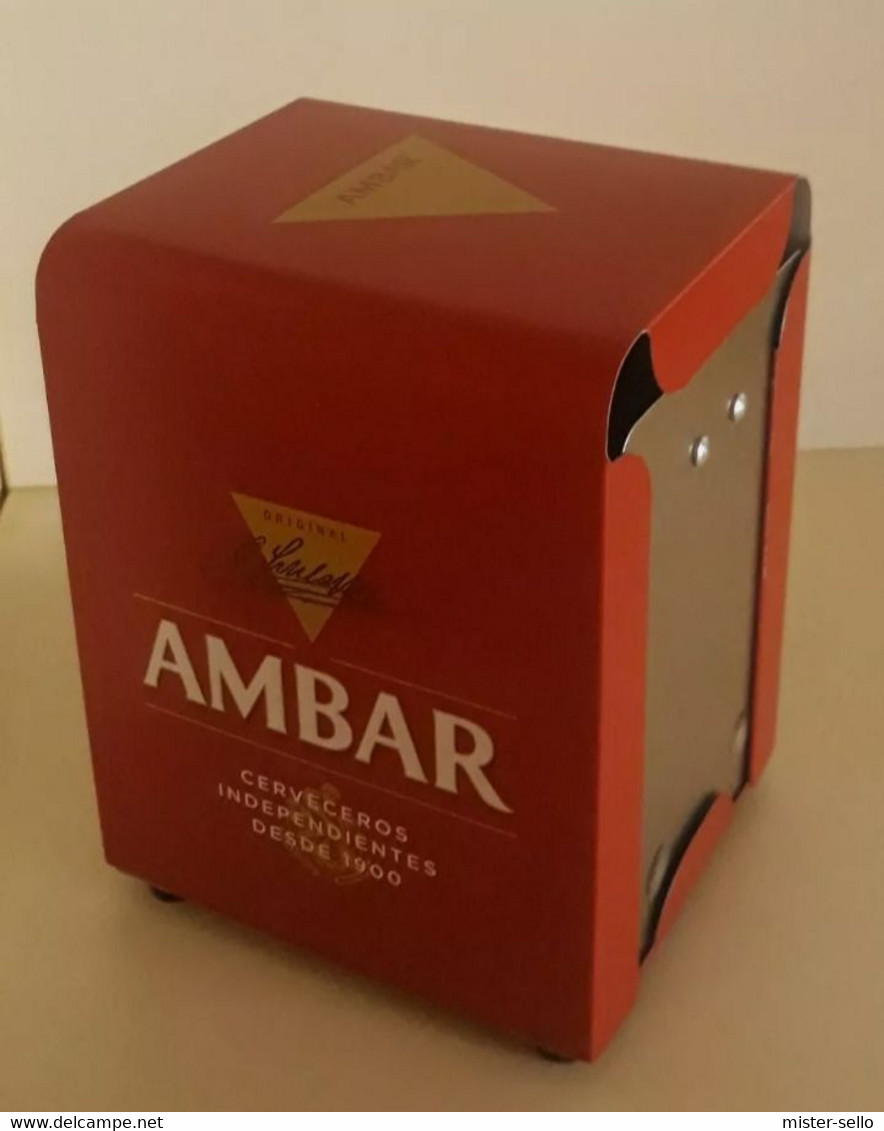 AMBAR. SERVILLETERO TOTALMENTE NUEVO. CON SU EMBALAJE ORIGINAL. NUEVO - MINT. - Company Logo Napkins