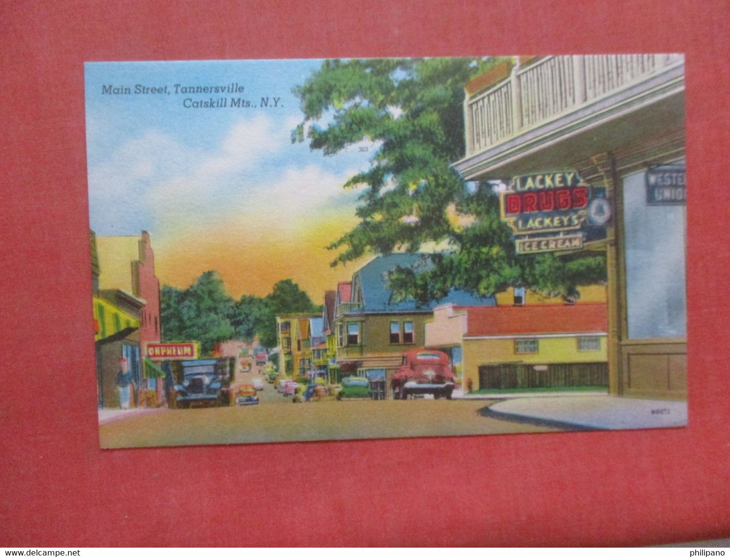 Lackey Drug Store On Main Street  Tannersville   New York > Catskills   > Ref 4459 - Catskills